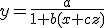 y=\frac{a}{1+b\left(x+cz\right)}